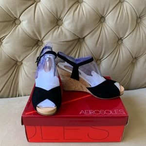 Aerosoles Bloom Plush Wedge Sandal